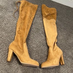 Brand new over the knee suede boots